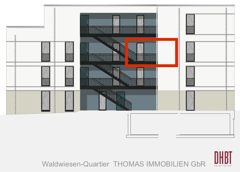 Hofansicht Wohnung 10
