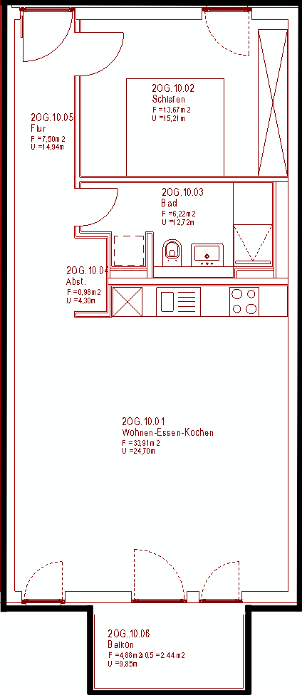 Grundriss Wohnung 10