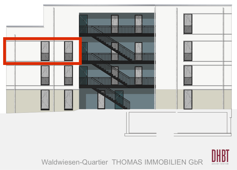 Hofansicht Wohnung 12