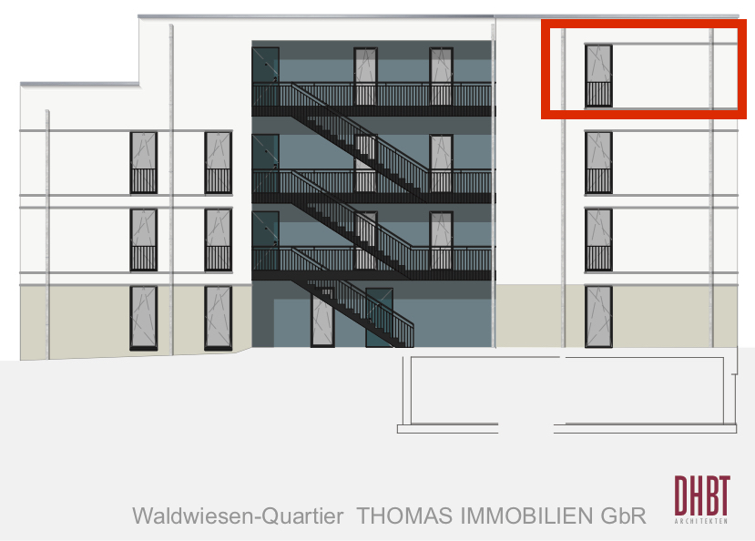 Hofansicht Wohnung 13