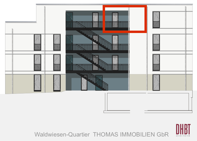 Hofansicht Wohnung 14