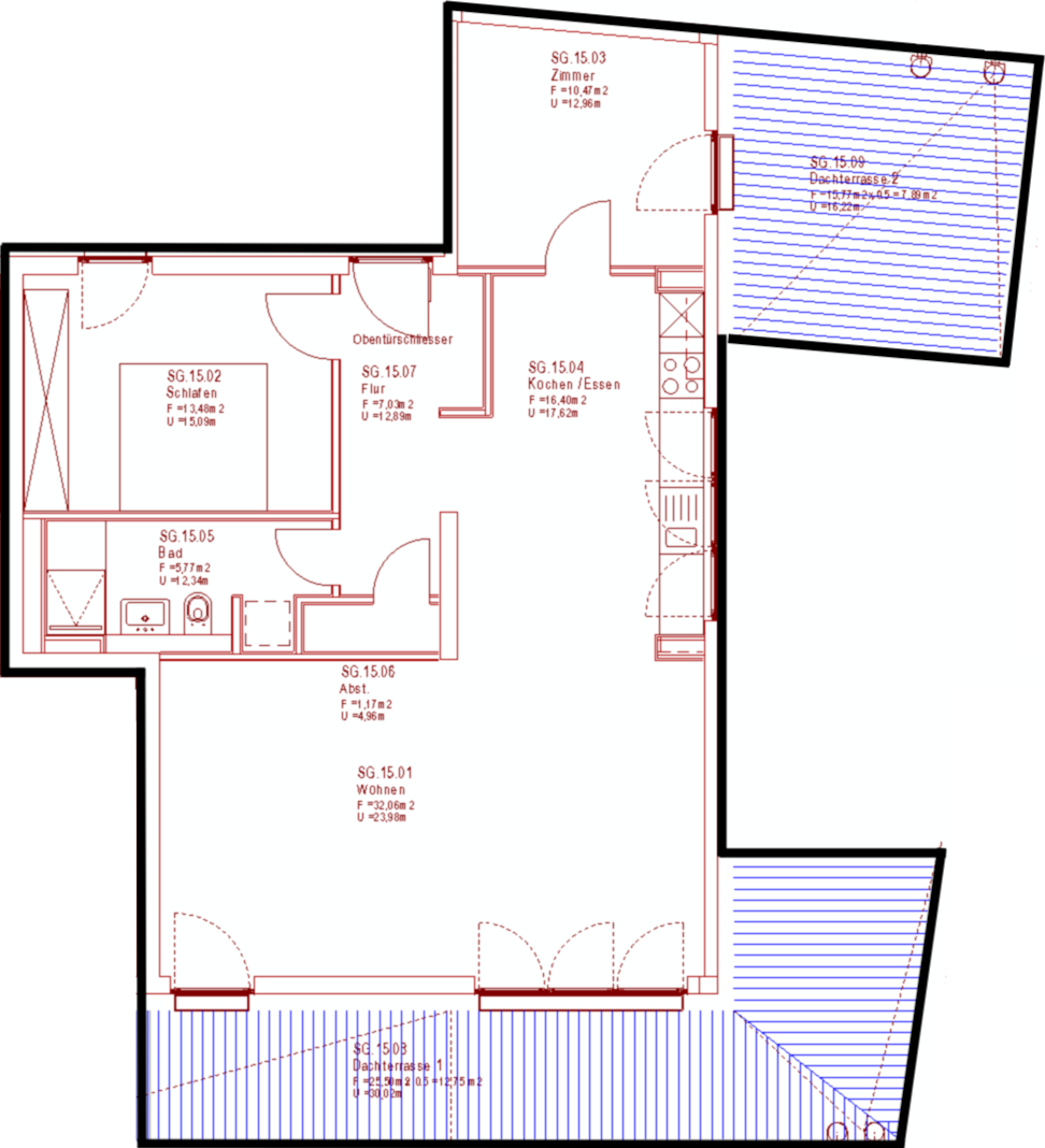 Grundriss Wohnung 15