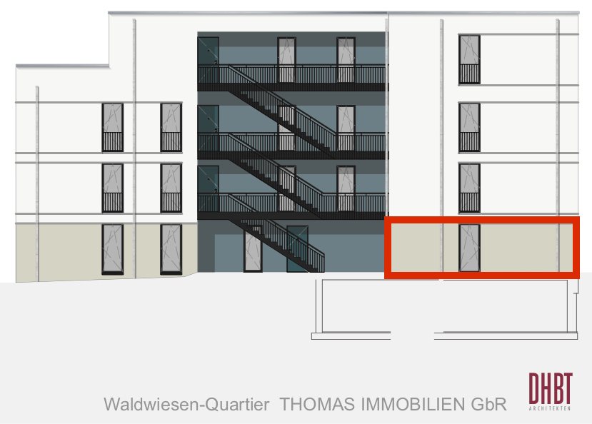 Hofansicht Wohnung 1