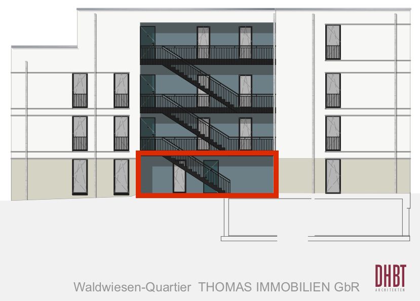 Hofansicht Wohnung 3