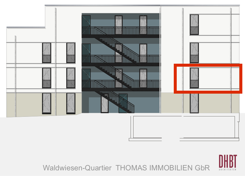 Hofansicht Wohnung 5