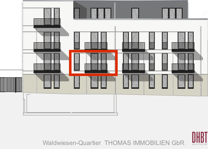 Frontansicht Wohnung 6