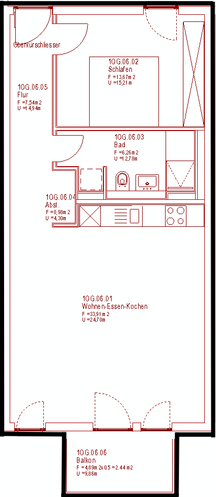 Grundriss Wohnung 6