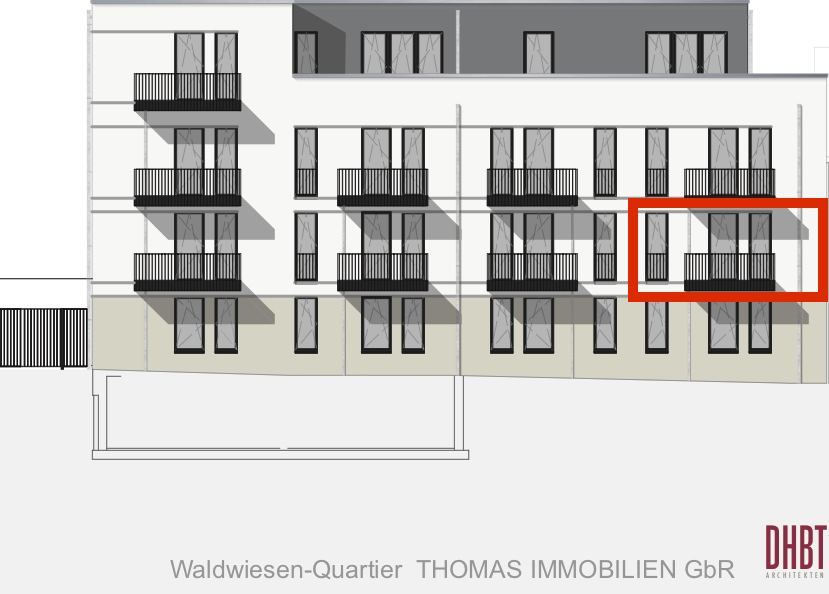 Frontansicht Wohnung 8