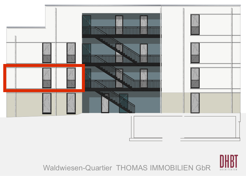 Hofansicht Wohnung 8